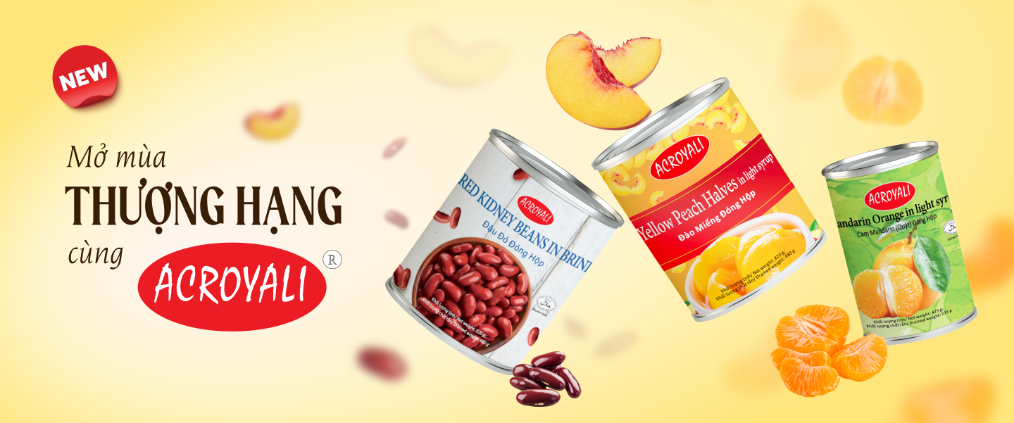 Nguyên liệu đóng lon (hộp)