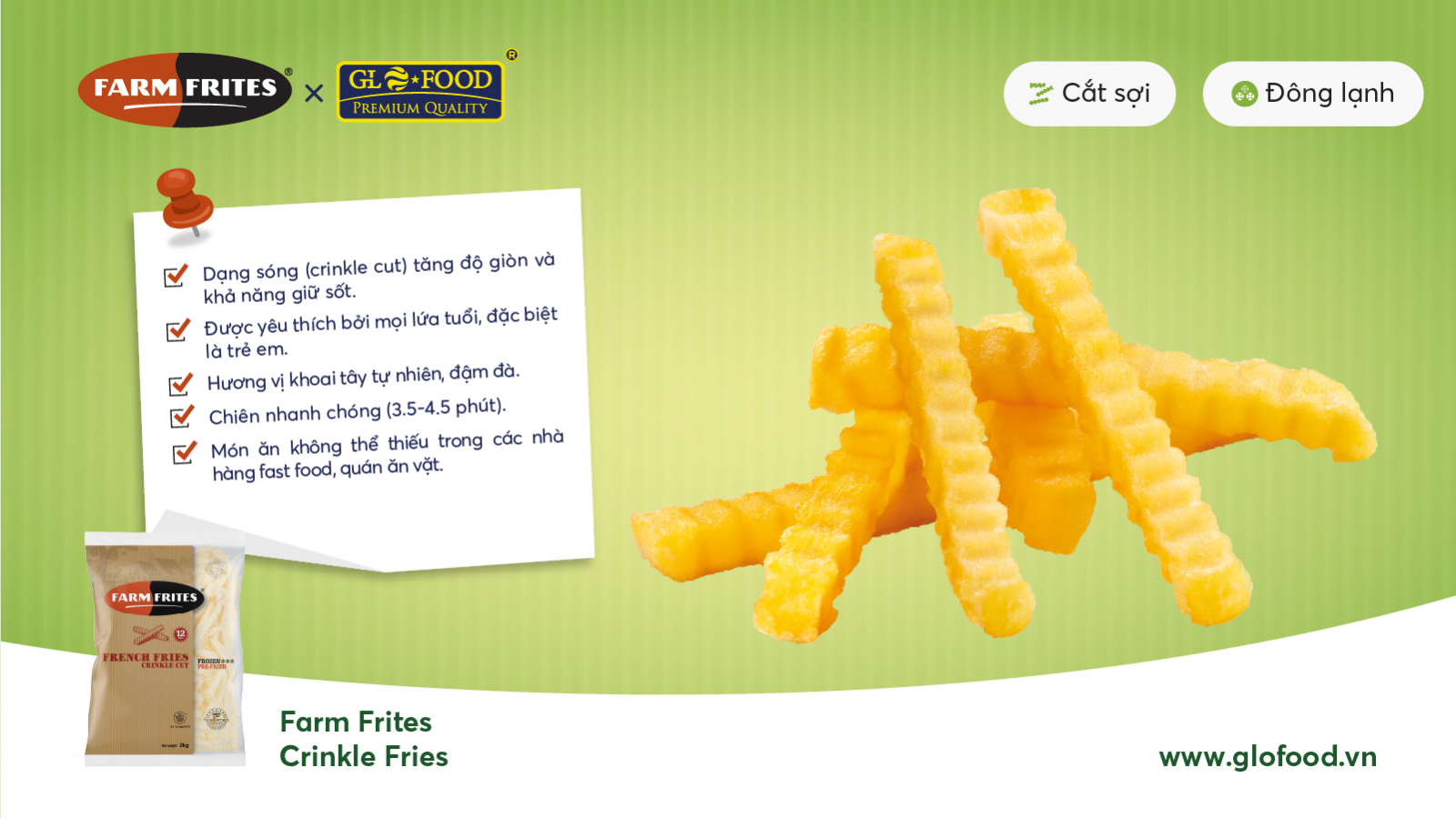 Farm Frites Crinkle Fries