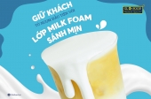 Giữ Khách Từ Ngụm Đầu Tiên: Giải Pháp Milk Foam Sánh Mịn Từ Bột Váng Sữa