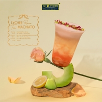 Lychee Rose Tea Macchiato