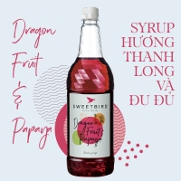 Sweetbird Dragon Fruit & Papaya Syrup